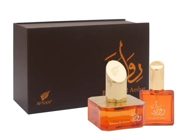 Afnan Riwayat El Ambar EDP For Women 50ML Set - Image 3