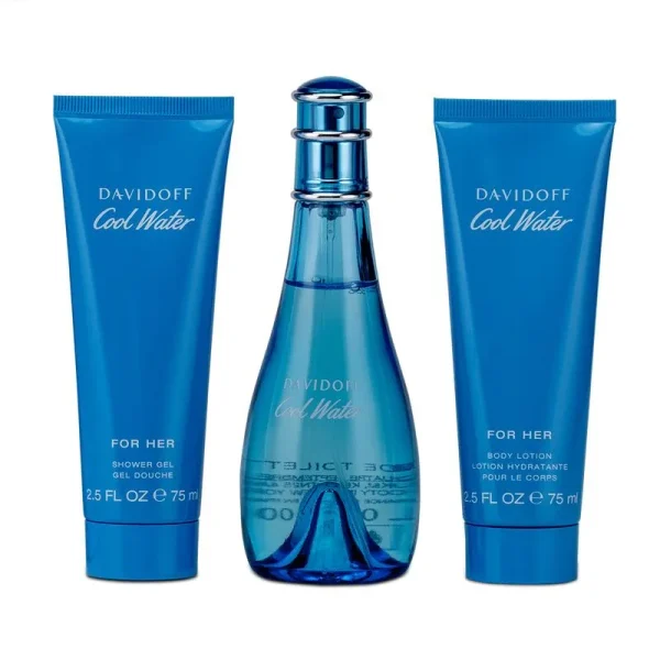 Davidoff Cool Water EDT For women 100ML Set - Image 3